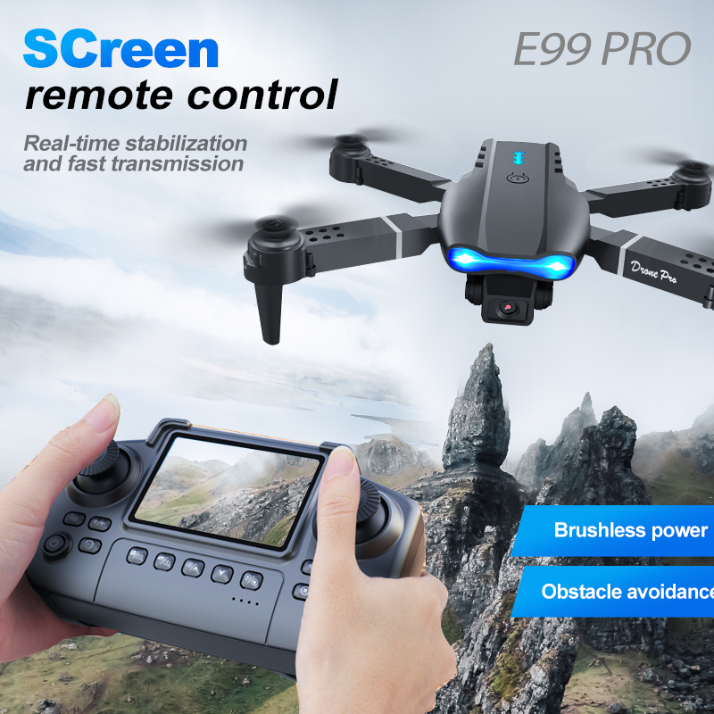 Drone Rc E99 Pro - Drone RC ZNLYRION 4K com Câmera