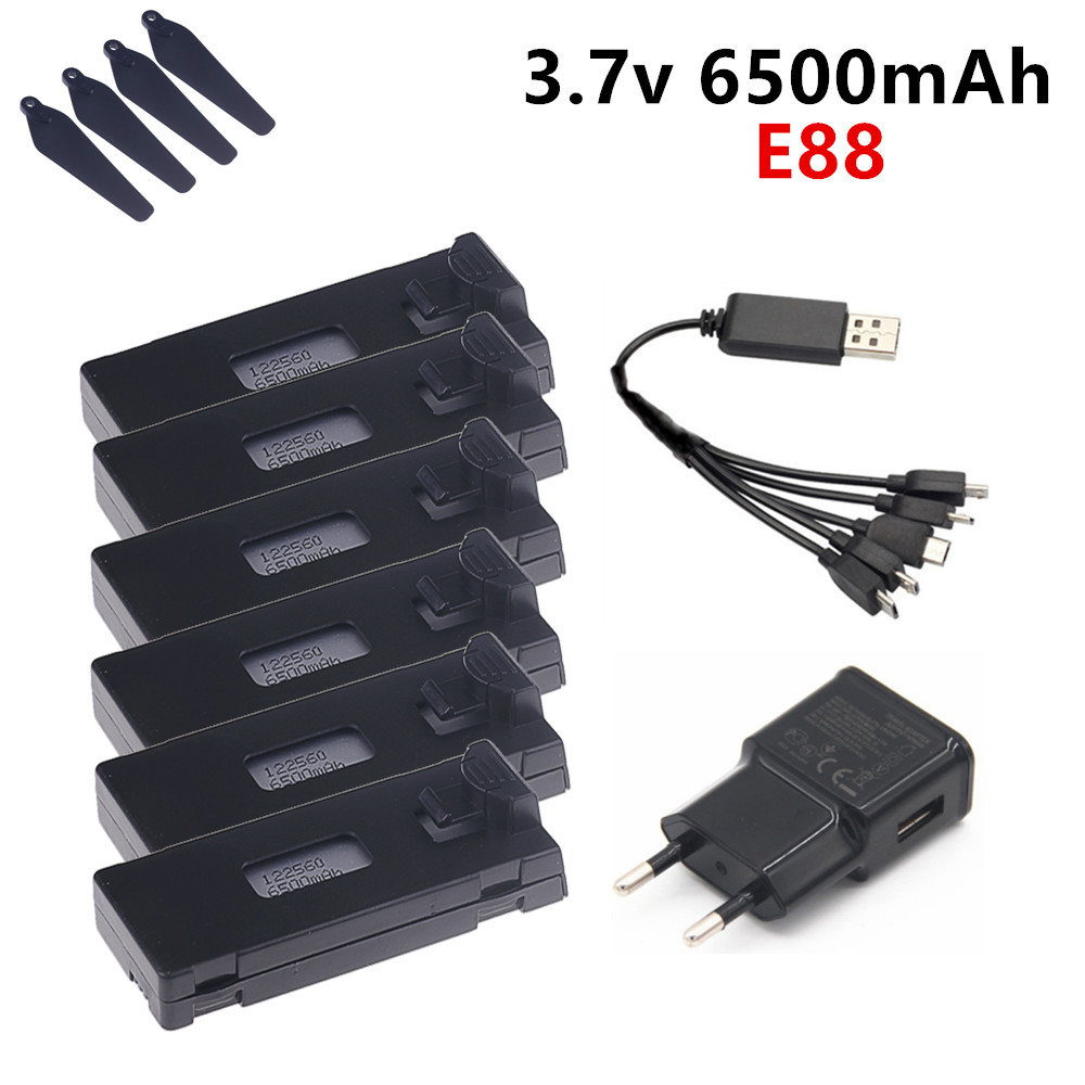 Drone Rc E99 Pro - Bateria lipo 3.7v 6500mah para e88