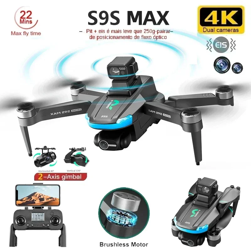 Drone Rc Explorer - Novo s9s max mini drone 4k