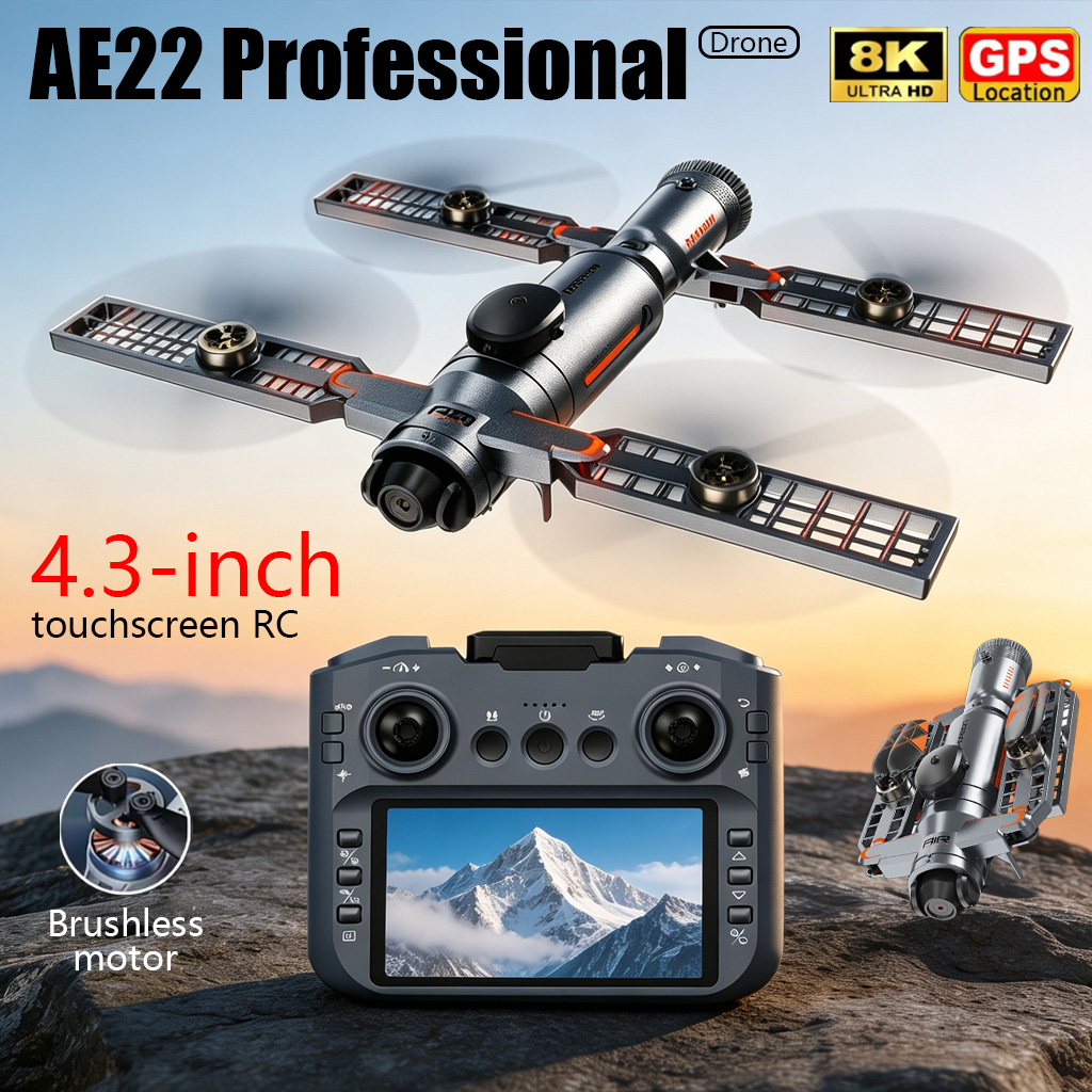 Drone Rc Explorer - Drone Dobrável AE22 PRO MAX Atualizado,