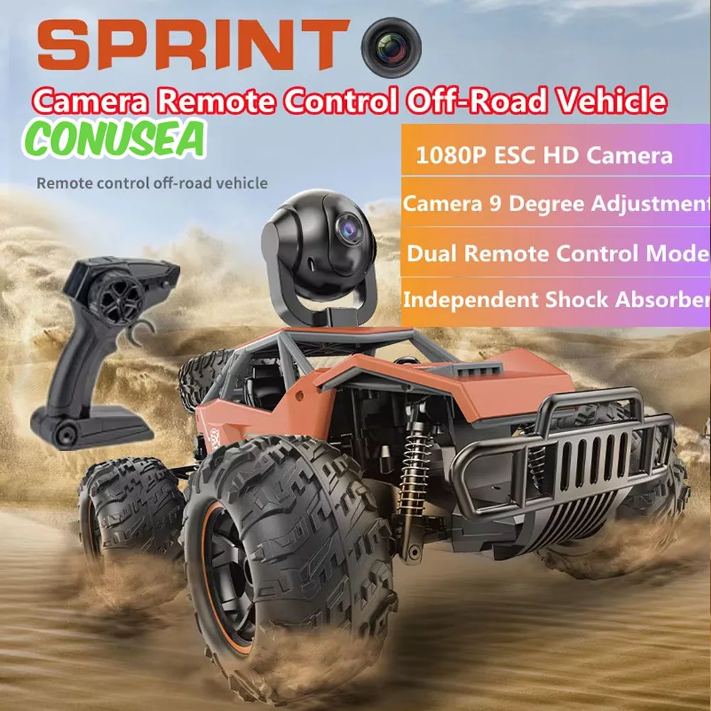 Drone Bike Rc - 1/14 carro rc com câmera 1080p