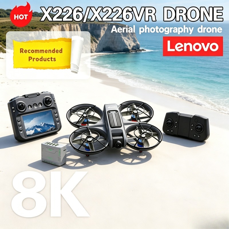 Drone Rc X226 - Drone Lenovo X226/X226VR 8K com Tela,