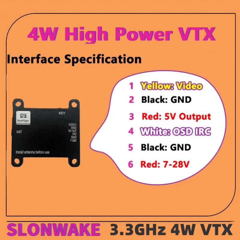 Transmissor de Vídeo VTX SLONW - Drone Rc Controller And Receiver avaliação e preço