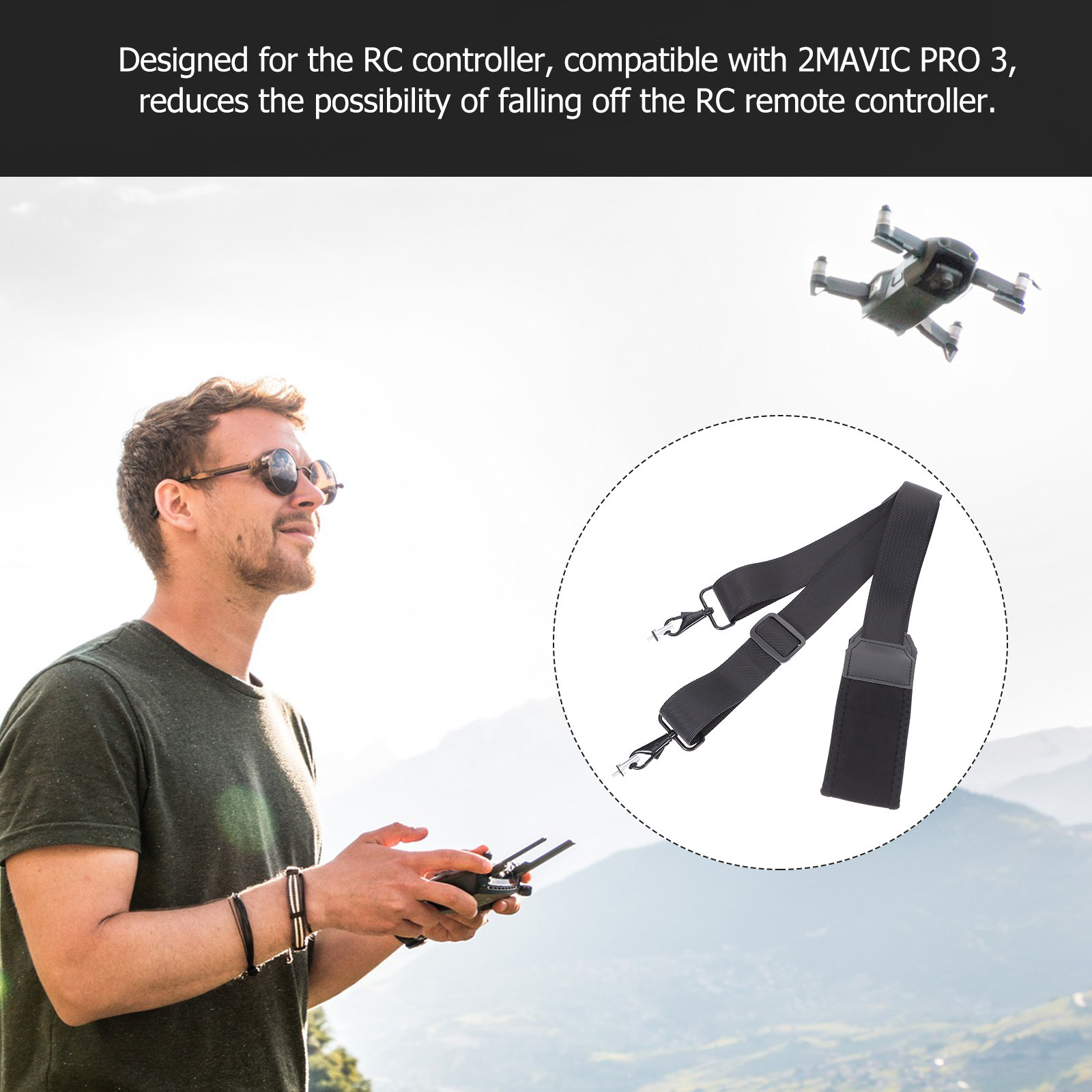 Cinta de Pescoço para Controle - Drone Rc Neck Strap avaliação e preço