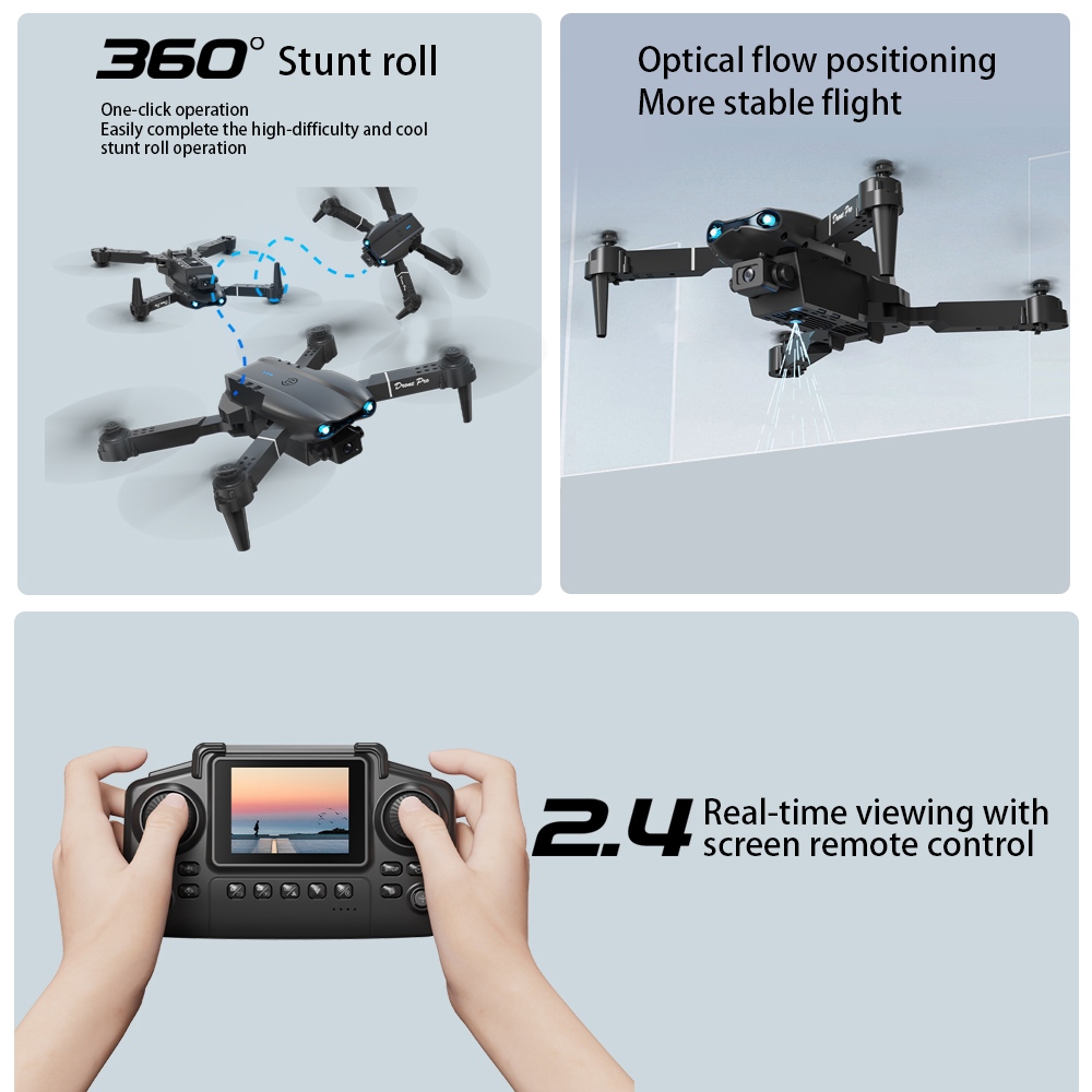 Drone RC ZNLYRION 4K com Câmer - Drone Rc E99 Pro avaliação e preço