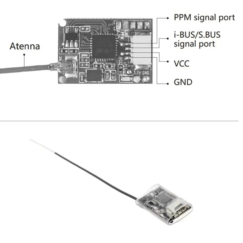 Receptor Mini Flysky FS-8A 8CH - Drone Rc Controller And Receiver avaliação e preço