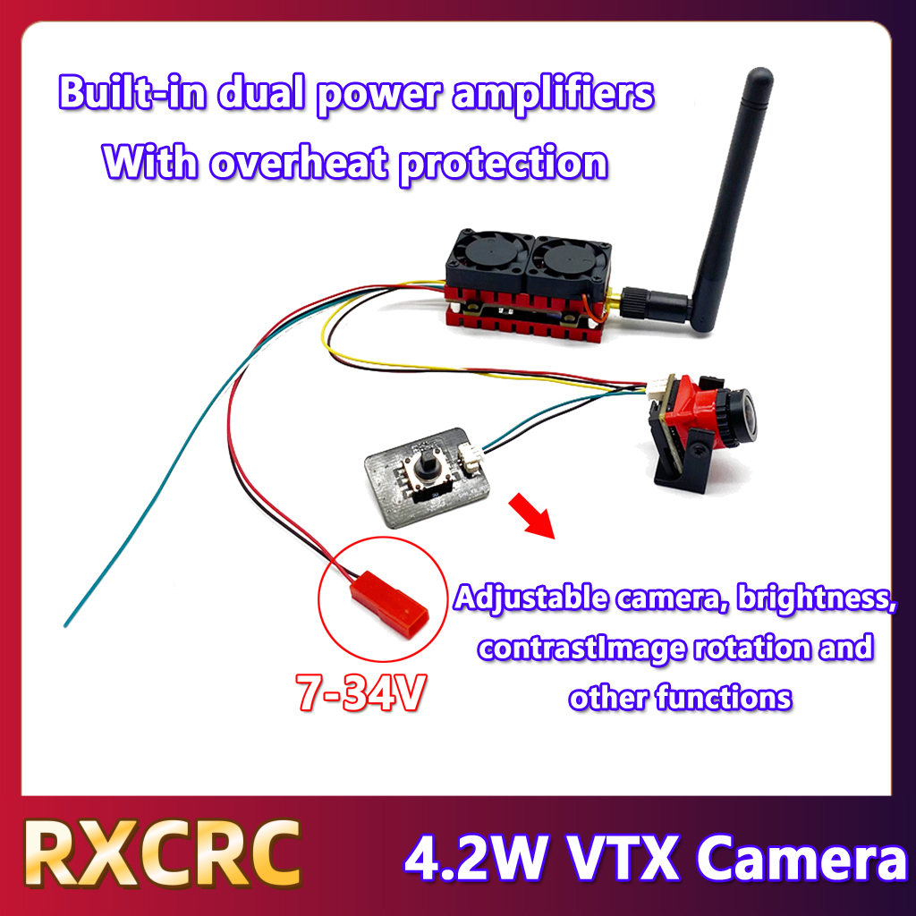 Rxcrc 5.8g 48ch 4.2w transmiss - Drone Rc Airplane avaliação e preço