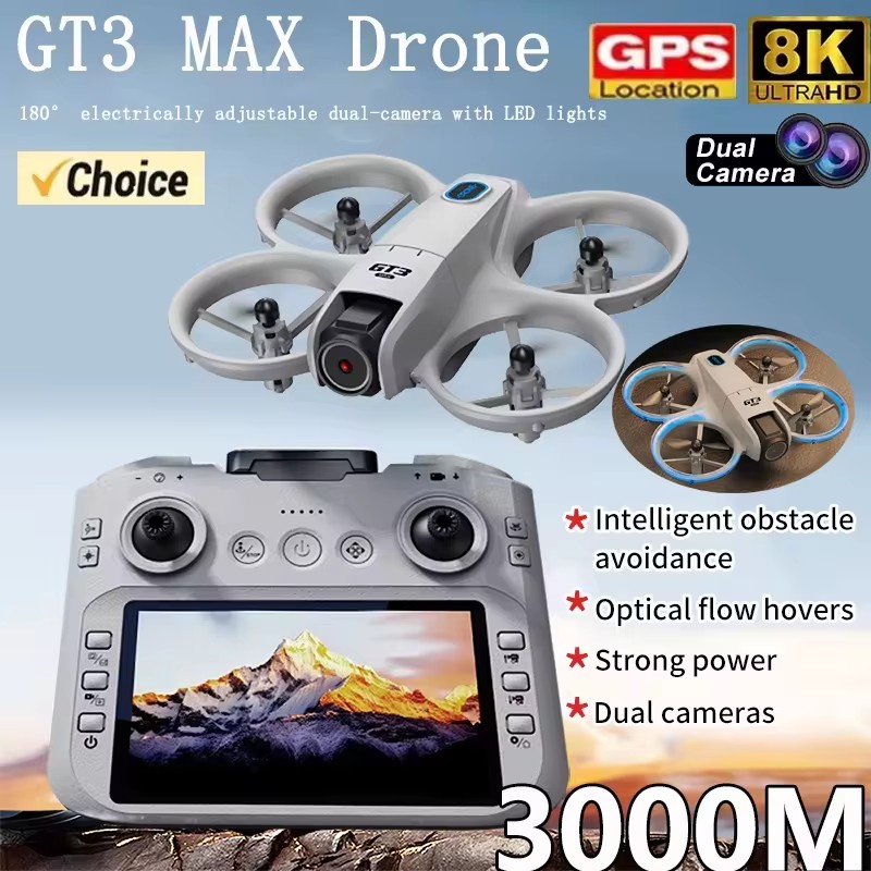 Drone RC 2026 GT3Max HD 8K com - Drone Rc Land avaliação e preço