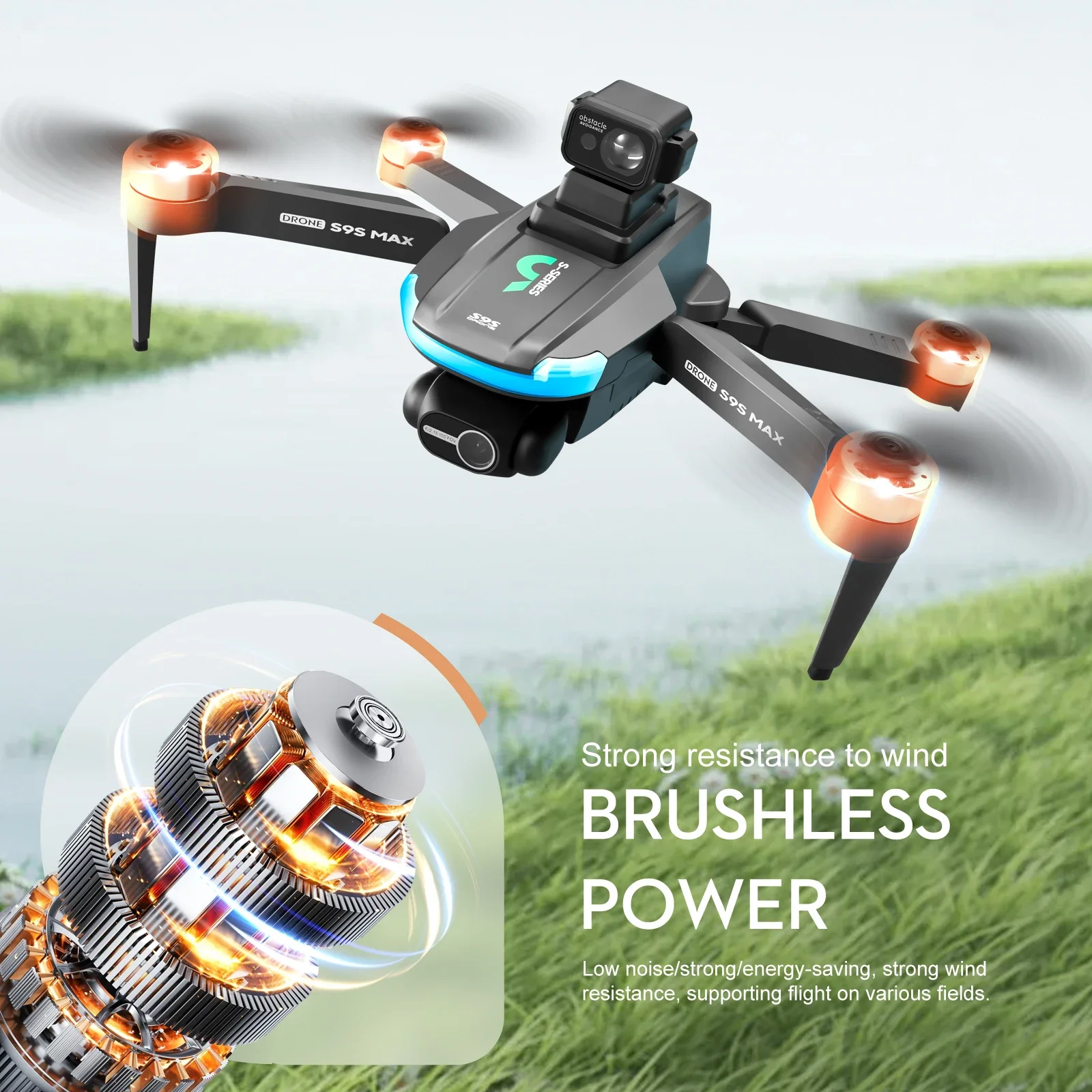 Novo s9s max mini drone 4k 2 e - Drone Rc Explorer avaliação e preço