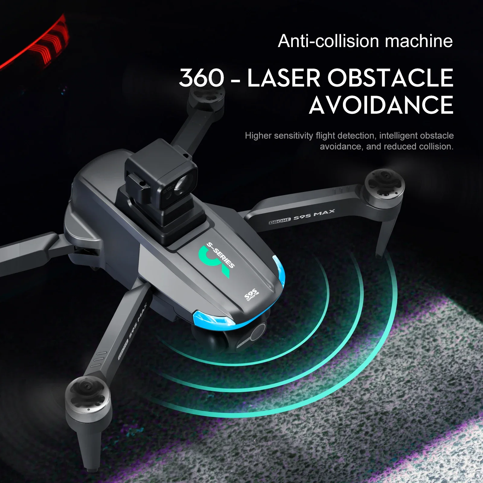 Novo s9s max mini drone 4k 2 e - Drone Rc Explorer avaliação e preço