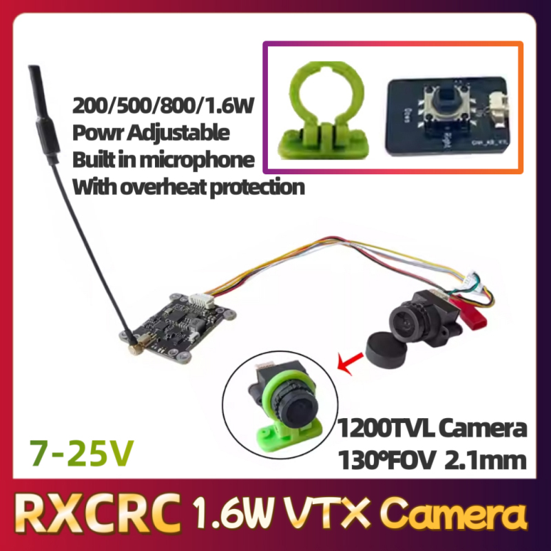 Módulo RXCRC 5.8G 48CH 1.6W VT - Drone Rc Airplane avaliação e preço