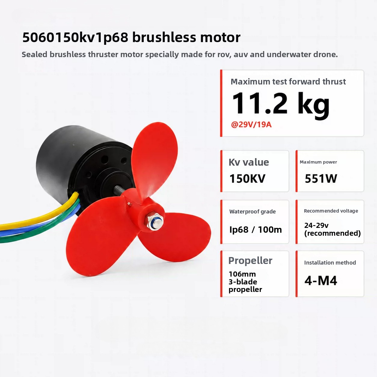 Motor sem escova à prova d'águ - Rc Boat Brushless Motor avaliação e preço