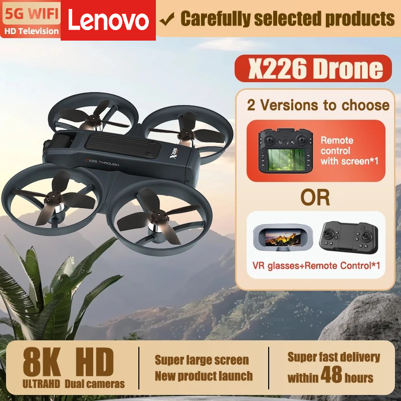 Drone RC Lenovo X226/VR 8K Pro - Drone Rc X226 avaliação e preço