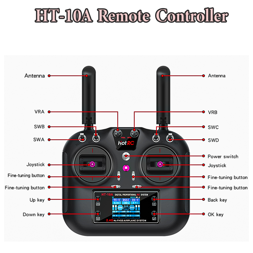 Controle Remoto Hotrc Hot RC H - Drone Rc Parts avaliação e preço