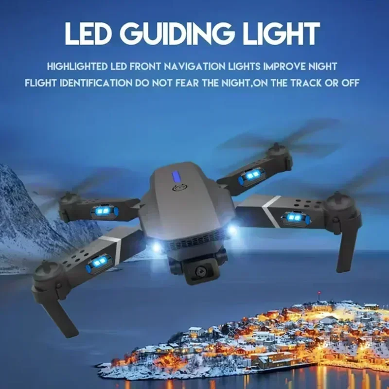 Novo e88 pro wifi fpv drone co - Drone Rc Not Connected avaliação e preço