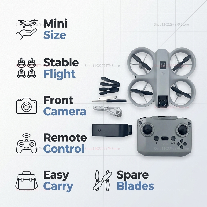 Mini Drone com Câmera HD 8K FP - Drone Rc Land avaliação e preço