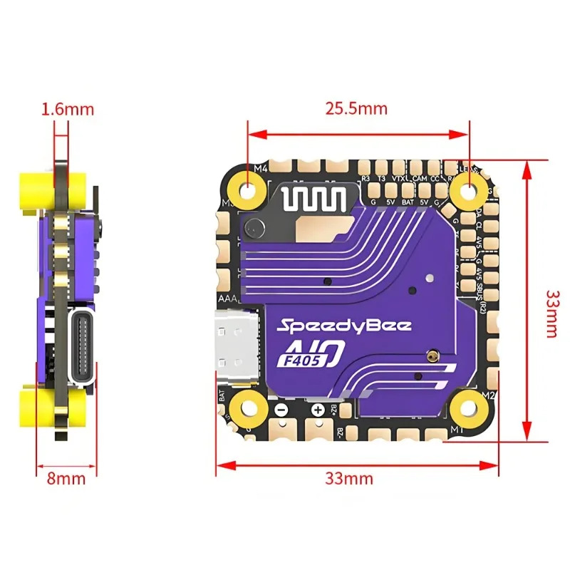 Controlador de Voo SpeedyBee F - Dron Rc Quadcopter avaliação e preço