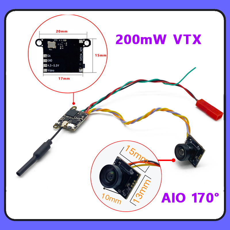SLONWAKE 5.8G 1200TVL FPV Câme - Drone Rc Controller And Receiver avaliação e preço