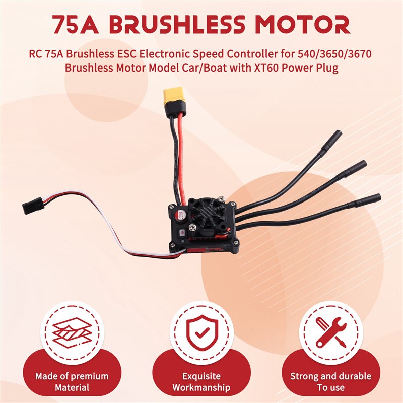 Controlador eletrônico de velo - Rc Boat Brushless Motor avaliação e preço