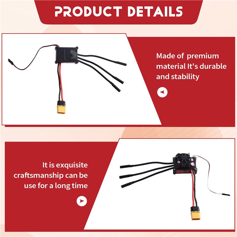 Controlador eletrônico de velo - Rc Boat Brushless Motor avaliação e preço